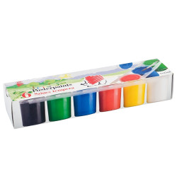 Tempera tégelyes 6x25ml, Süni Ico 6 klf. szín Tempera Ico