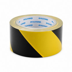Ragasztószalag, padlójelölő, 50mmx33m fekete/sárga Ragasztószalag Egyéb