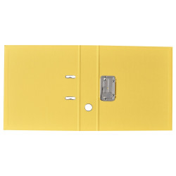 Iratrendező A4, 7,5cm, két oldalt PP borítás,lapraszerelt, Bluering® Premium sárga Iratrendező Bluering