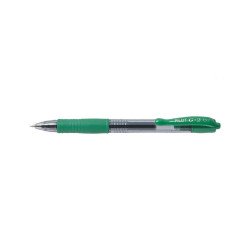 Zseléstoll 0,7mm, nyomógombos Pilot G-2, írásszín zöld Zselés toll Pilot