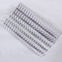 Spirál műanyag 8mm, 100 db/doboz, Bluering® fehér Kötészeti kellék Bluering