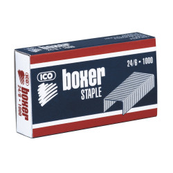 Tűzőkapocs 24/6 kék dobozos Boxer Kapocs és adagoló Boxer