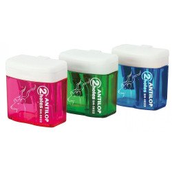 Hegyező 2 lyukú műanyag tartályos Antilop SH-5022 Hegyező Antilop