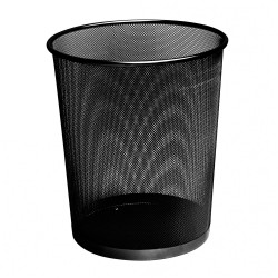 Fémhálós papírkosár 20 liter 29,5x33cm, nagy Bluering® fekete Fémhálós család Bluering