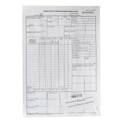 Nemzetközi tehergépjármű menetlevél szabadlap A4, méret B.7300-237 200 garnitúra/csomag Nyilvántartás Nyomell