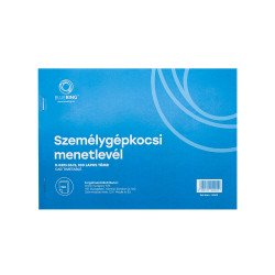 Személygépkocsi menetlevél A5, 100 lapos D.GEPJ.36/5 Bluering® Nyilvántartás Bluering