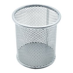 Fémhálós írószertartó pohár kerek Bluering® ezüst Fémhálós család Bluering