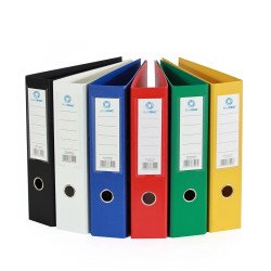 Iratrendező A4, 7,5cm, két oldalt PP borítás, Bluering® Premium fehér Iratrendező Bluering