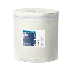 Kéztörlő 1 rétegű tekercses átmérő: 19,5 cm 857 lap/300 m/tekercs 6 tekercs/karton Reflex midi M4 Tork_473242 fehér Papírtörlők TORK