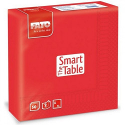 Szalvéta 2 rétegű 33 x 33 cm 50 lap/cs Fato Smart Table piros_82621700 Szalvéták Fato