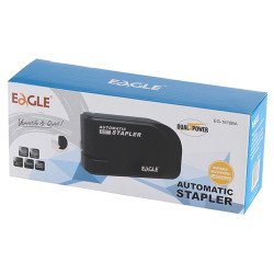 Tűzőgép elektromos 20lap, 24/6 elemmel és adapterrel is működtethető fekete EG1610 + adapterrel Eagle Tűzőgép Eagle