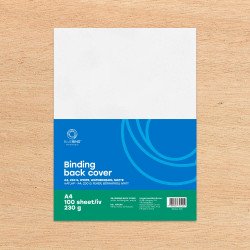 Hátlap, A4, 230 g. bőrhatású 100 db/csomag, Bluering® fehér Kötészeti kellék Bluering