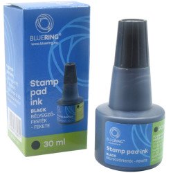 Bélyegzőfesték 30ml, Bluering® Flower fekete Bélyegző és kelléke Bluering
