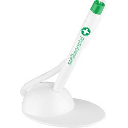 Ügyféltoll antibakteriális T-PEN Ico fehér/zöld test, írásszín kék Ügyféltoll Ico