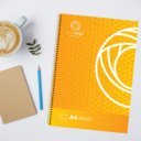 Spirálfüzet A4, 70lap Bluering® franciakockás