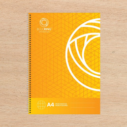 Spirálfüzet A4, 70lap Bluering® franciakockás Spirálfüzet Bluering