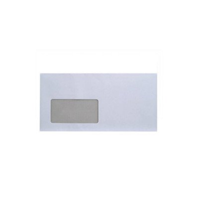 Boríték LC6/5 enyvezett bélésnyomott bal ablakos 35x90mm 114x229mm B20A20 külső záródású Bluering® fehér Boríték LC6/5 enyvezett bélésnyomott bal ablakos 35x90mm 114x229mm B20A20 külső záródású Bluering® fehér