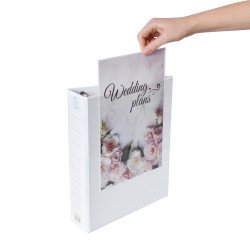 Gyűrűskönyv panorámás A4, 5cm, 4 gyűrűs Bluering® fehér Panorámás gyűrűskönyv Bluering