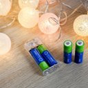 Elem tölthető akku AA ceruza HR6 2600mah 4 db/csomag, Bluering®