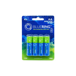 Elem tölthető akku AA ceruza HR6 2600mah 4 db/csomag, Bluering® Elem, akkumulátor, töltő Bluering