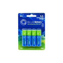 Elem tölthető akku AA ceruza HR6 2600mah 4 db/csomag, Bluering® Elem, akkumulátor, töltő Bluering