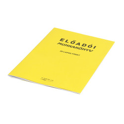Előadói munkakönyv 20lapos füzet C.5230-58 Nyilvántartás Nyomell