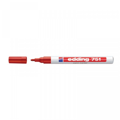 Lakkmarker 1-2mm, kerek Edding 751 piros Lakkmarker 1-2mm, kerek Edding 751 piros