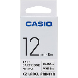 Feliratozógép szalag kompatibilis XR-12WE1 12mmx8m Casio fekete/fehér Nyomtató és feliratozó gép, kellékek Eco