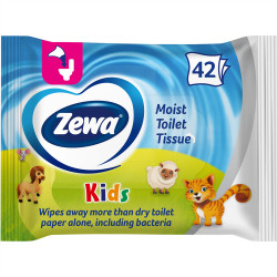 Toalettpapír nedves 42 lap/csomag Zewa Kids Toalettpapírok Zewa