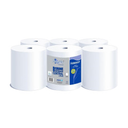 Kéztörlő 2 rétegű tekercses átmérő: 18 cm 100% cellulóz 6 tekercs/csomag Paperdi_RI8M095/F fehér Papírtörlők Paperdi