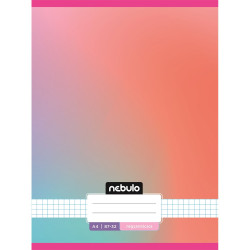 Füzet, A4, kockás, 87-32, Monochrome és Gradient minták I., 12 db/csomag Nebulo Iskolai füzet Nebulo