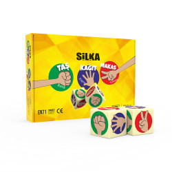 Radír, kő-papír-olló, 12 db/display, Silka Radír Silka