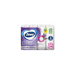 Toalettpapír 3 rétegű kistekercses 100 % cellulóz 24 tekercs/csomag Deluxe Zewa Levender Dreams Toalettpapírok Zewa