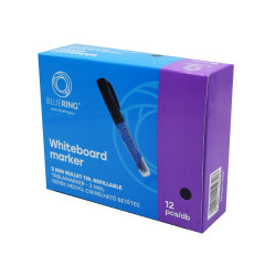 Táblamarker 3mm, kerek, cserélhető betétes, Bluering fekete Táblamarker Bluering