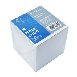 Kockatömb ragasztott 9x9x9cm, Bluering® fehér Kockatömb Bluering