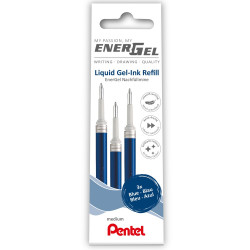 Tollbetét 3 db/csomag 0,35mm Pentel EnerGel LR7-3C írásszín kék Tollbetét PENTEL