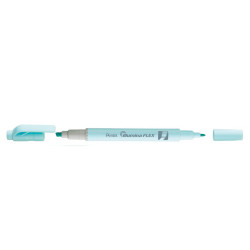Szövegkiemelő kétvégű 1/3,5mm, vágott és kúphegyű, Pentel pasztell kék Szövegkiemelő PENTEL