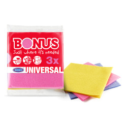 Törlőkendő általános 3 db/csomag Bonus_B163 Szivacsok, kendők, súrolók Bonus
