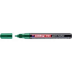 Lakkmarker 1-2mm, kerek Edding 791 zöld Lakkmarker EDDING