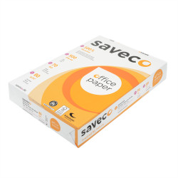 Másolópapír A4, 80g, újrahasznosított ISO 70 fehérségű Saveco Orange Label 500ív/csomag Másolópapír újrahasznosított Saveco