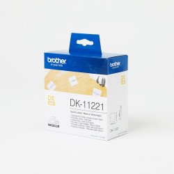Brother DK11221 etikett 23x23mm 1000 db etikett/doboz fekete/fehér Nyomtató és feliratozó gép, kellékek Brother