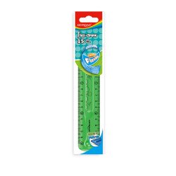 Vonalzó 15 cm, flexibilis Keyroad Flex Draw vegyes színek Vonalzó, szögmérő Keyroad