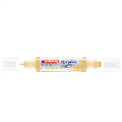 Akril marker 2-3mm, és 5-10mm, 3D kétvégű Edding 5400 pasztell citromsárga Dekormarker EDDING