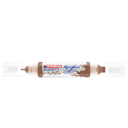 Akril marker 2-3mm, és 5-10mm, 3D kétvégű Edding 5400 mogyoró Dekormarker EDDING