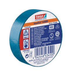 Szigetelőszalag 15mmX10m Tesa kék Szigetelőszalag Tesa