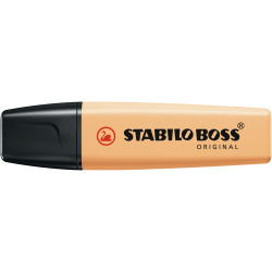 Szövegkiemelő 2-5mm, vágott hegyű, STABILO Boss original Pastel fakó narancs Szövegkiemelő Stabilo