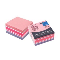 Jegyzettömb öntapadó, 75x75mm, 400lap, 5654-69 Info Notes pasztell fehér,pink, lila Öntapadó jegyzettömb Info Notes