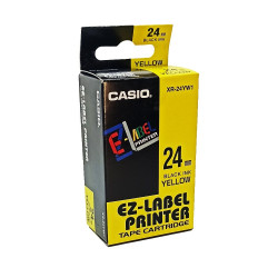 Feliratozógép szalag XR-24YW1 24mmx8m Casio fekete/sárga Nyomtató és feliratozó gép, kellékek Casio
