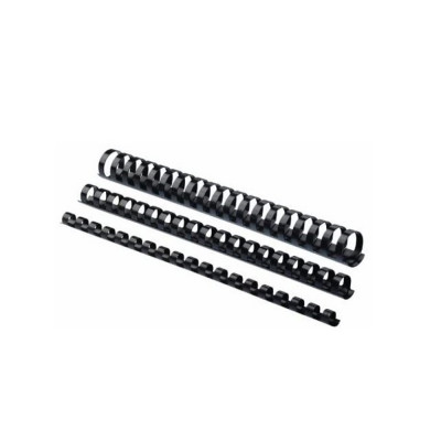 Spirál, műanyag, 8mm, 21-40lap, 100 db/doboz, Fellowes® fekete Spirál, műanyag, 8mm, 21-40lap, 100 db/doboz, Fellowes® fekete