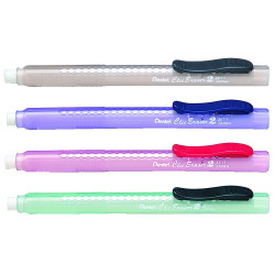 Radírceruza tolóbetétes ZE11T-B Pentel piros test Radír PENTEL